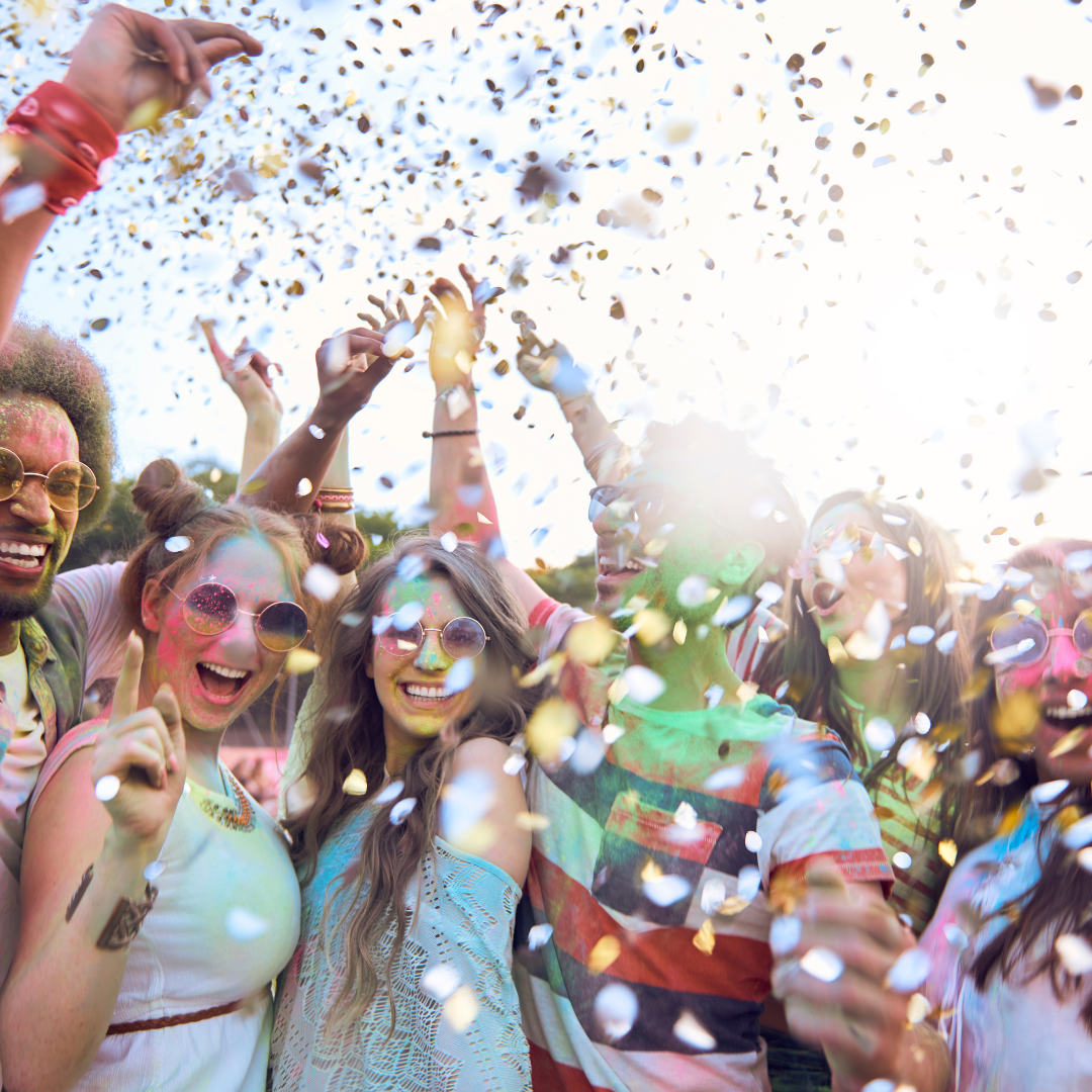 Des personnes durant le festival Coachella aux USA